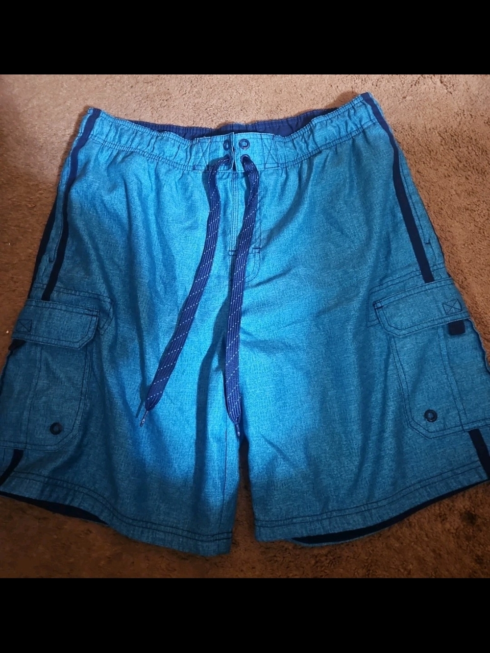 OP Royal Blue Swim Shorts with Navy Trim